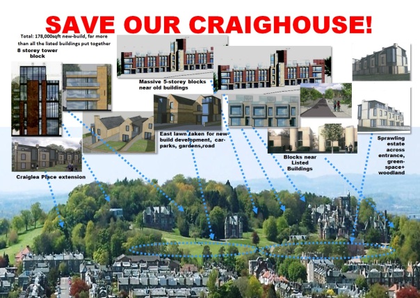 The Save Our Craighouse Poster.